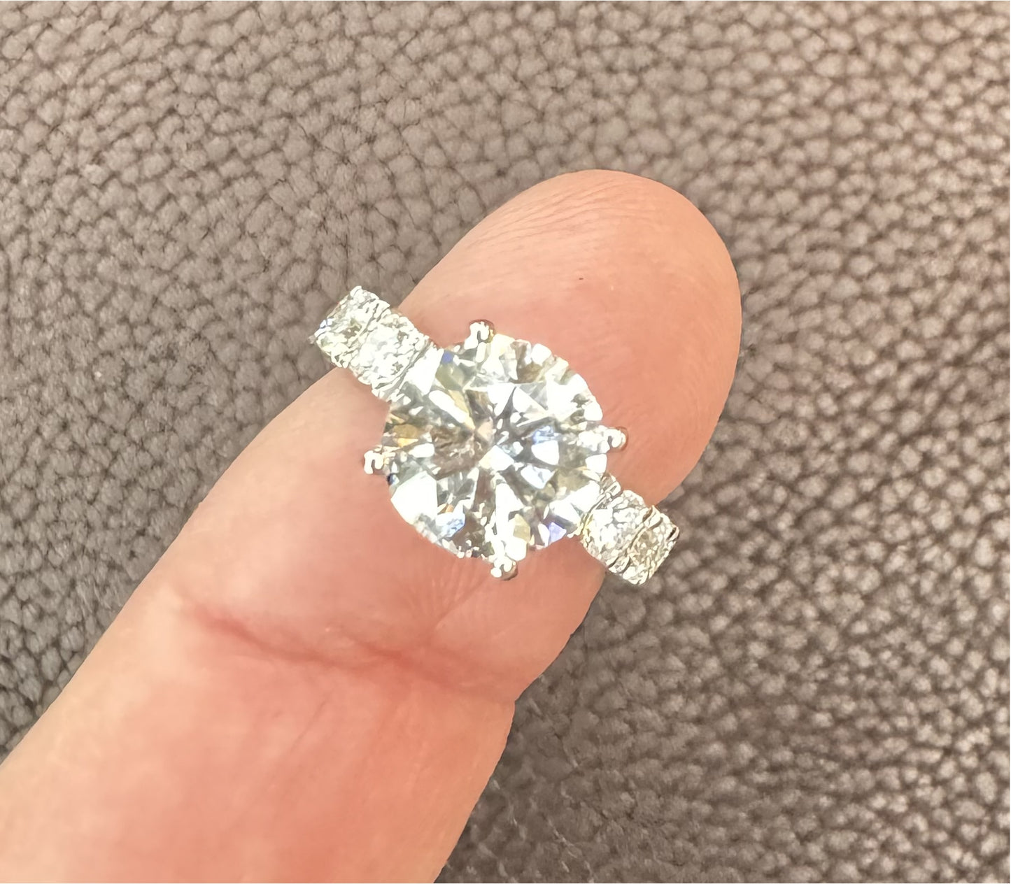 3.06 Carat Lab Diamond Ring